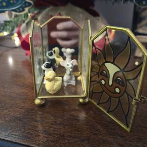 Sun Design Stained Glass Candle Holder